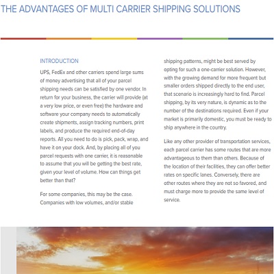 The Advantages of Multi Carrier